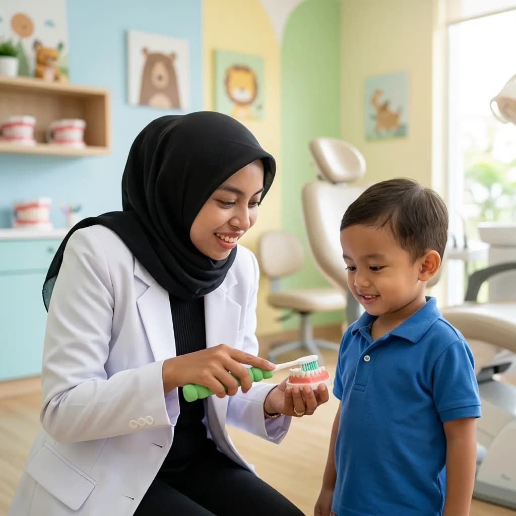 Cara Menggosok Gigi Anak Cerebral Palsy dengan Modifikasi Sikat Adaptif