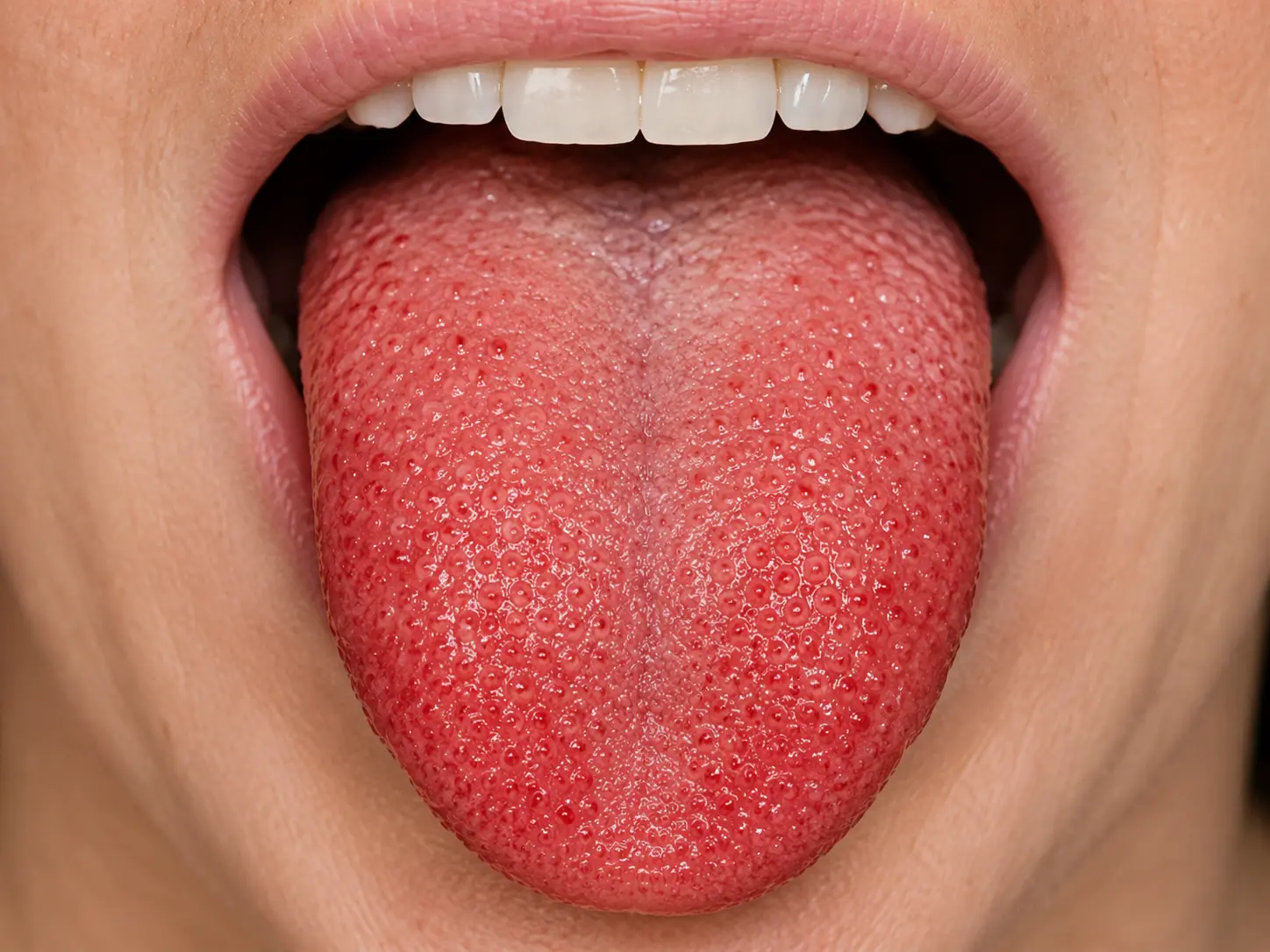 Ilustrasi Strawberry Tongue atau Lidah Stroberi