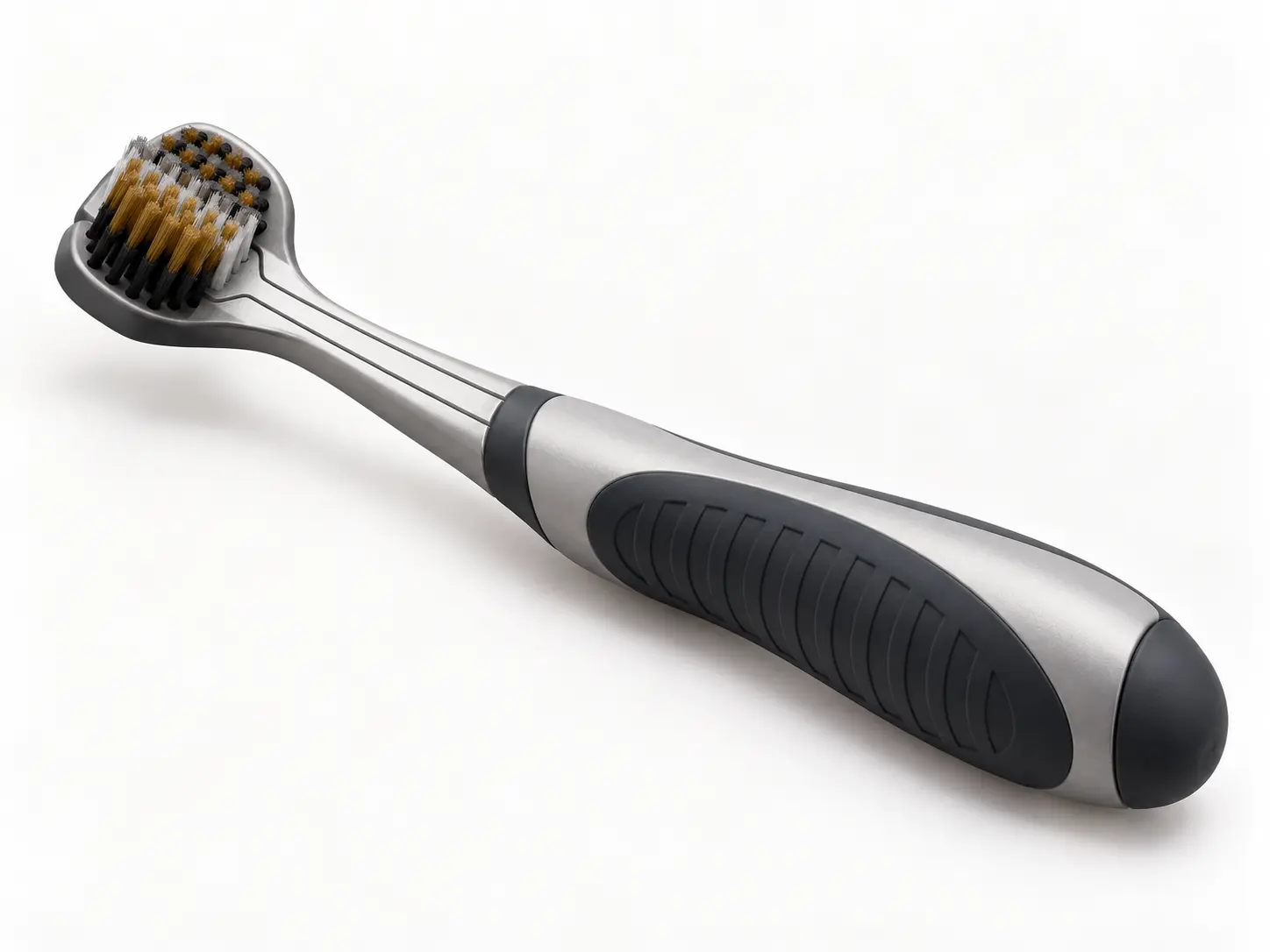 Sikat gigi tiga sisi triple-headed brush untuk anak berkebutuhan khusus